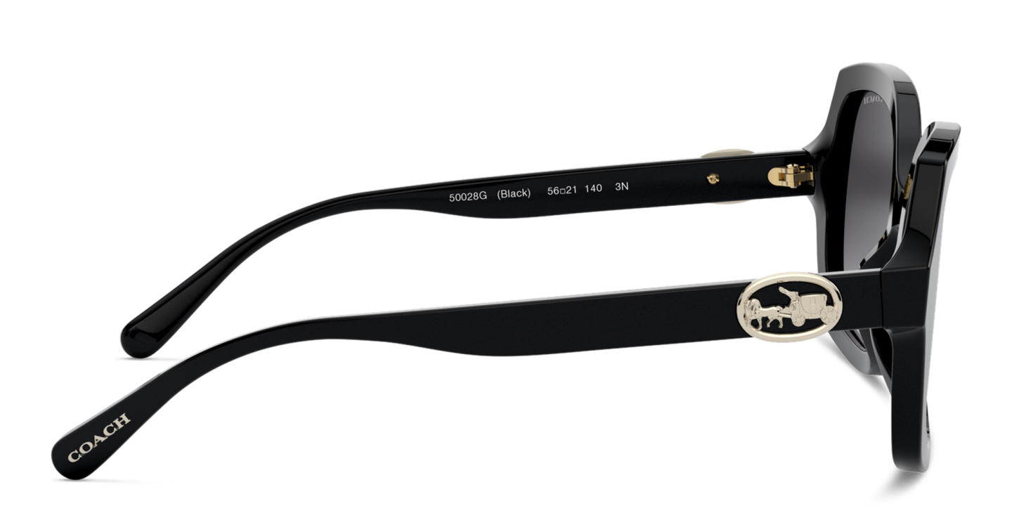 Coach Square Sunglasses in Black – Product Photo 2