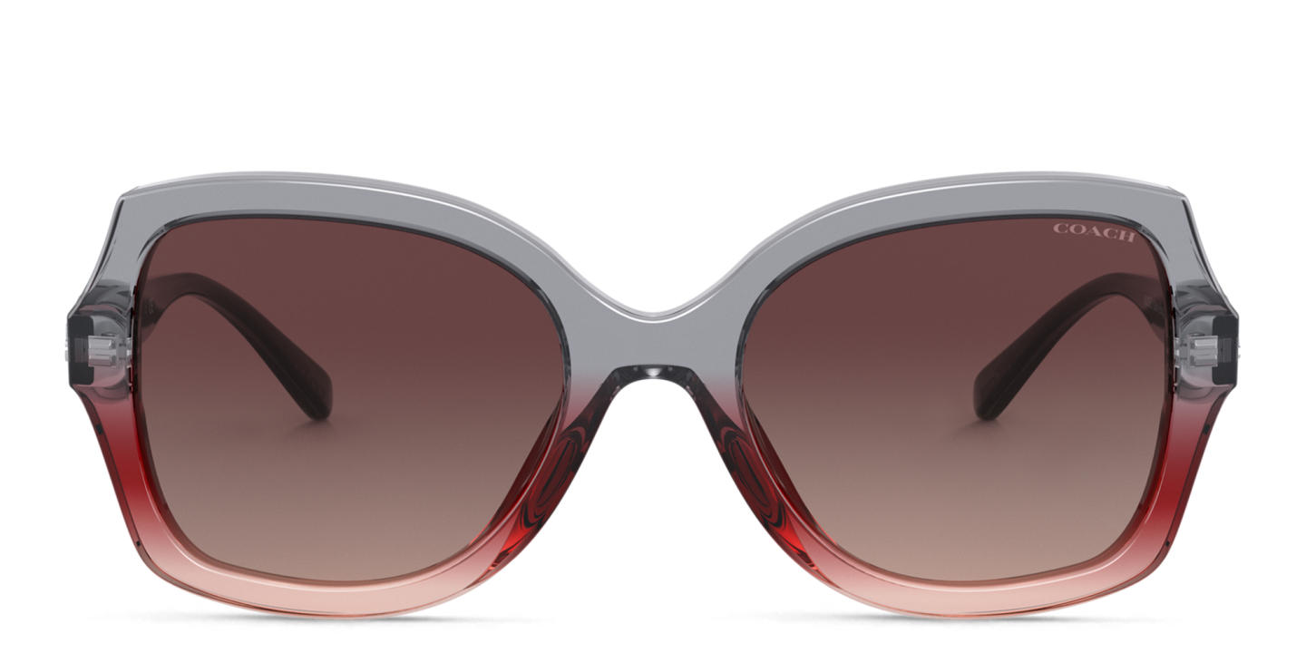 Coach Square Sunglasses in Red – Product Photo 0