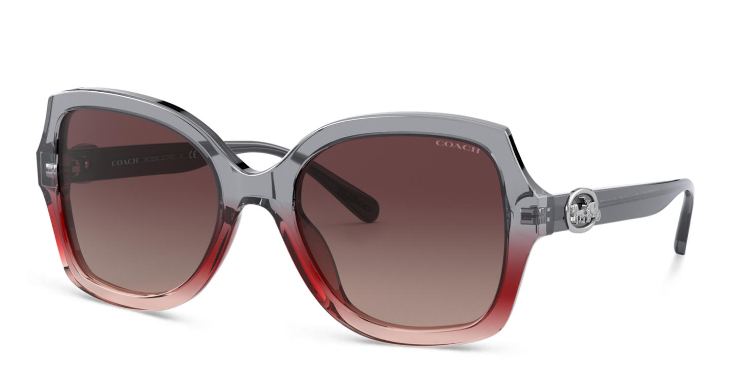 Coach Square Sunglasses in Red – Product Photo 1