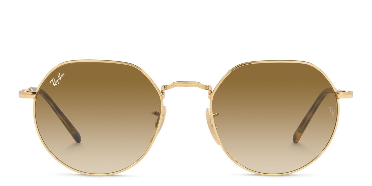 Ray-Ban Jack Unisex Irregular Sunglasses in Gold – Product Photo 0