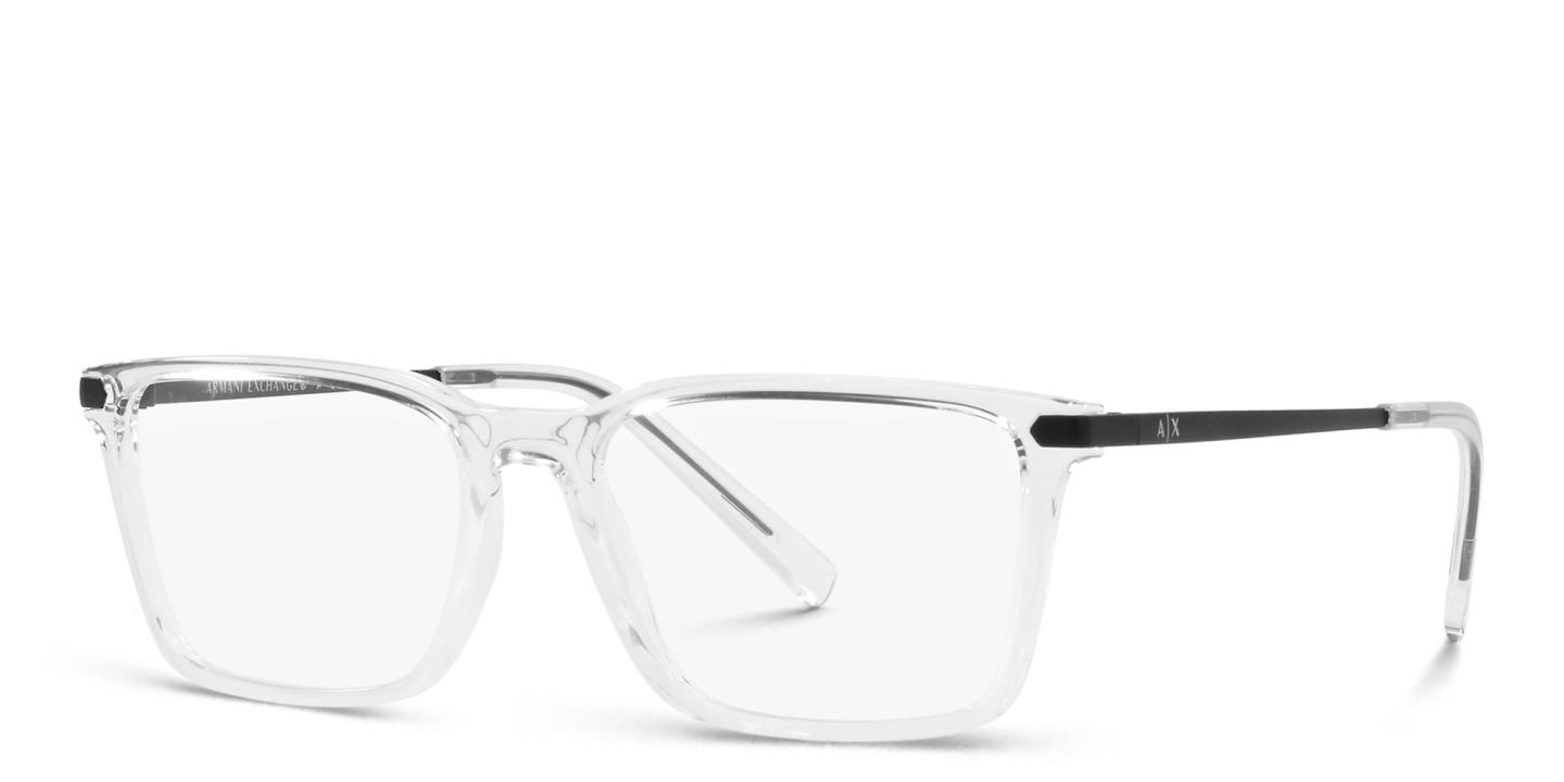 Shop Armani Exchange Rectangle Eyeglasses in Clear online.