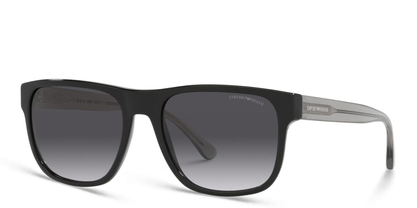 نظارة شمسية بيلوة من امبوريو أرماني بلون أسود - صورة المنتج 1