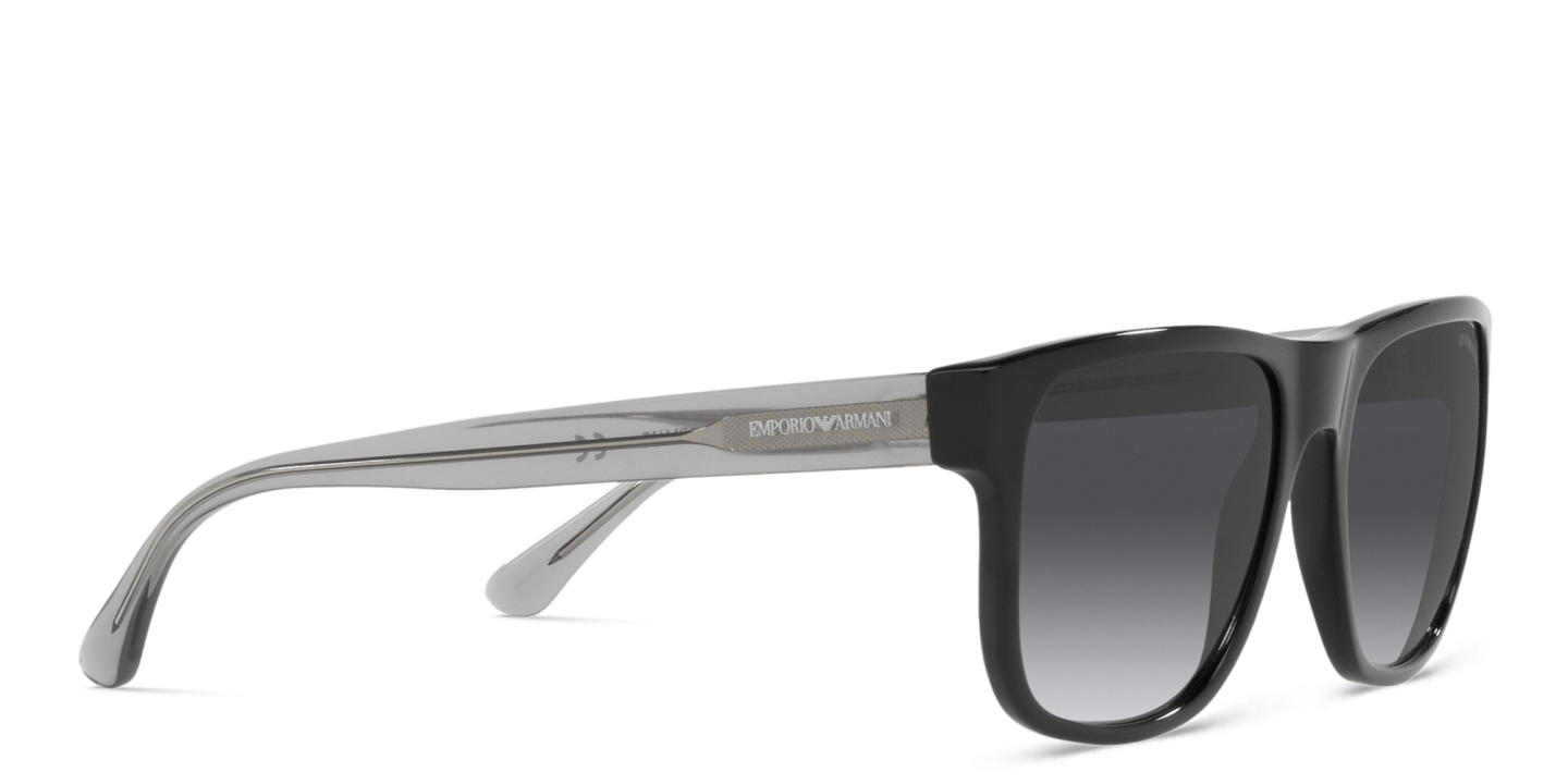 Emporio Armani Pillow Sunglasses in Black – Product Photo 4