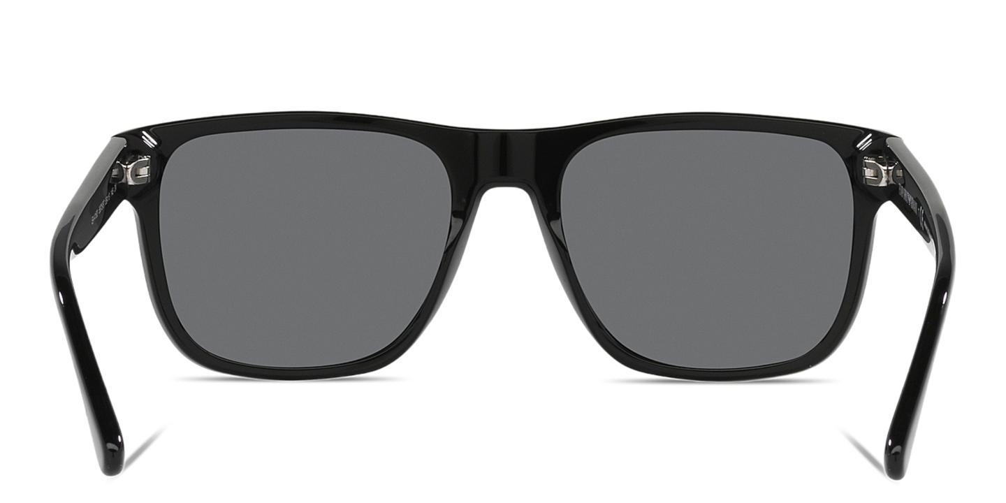 Emporio Armani Square Sunglasses in Shiny Black – Product Photo 3