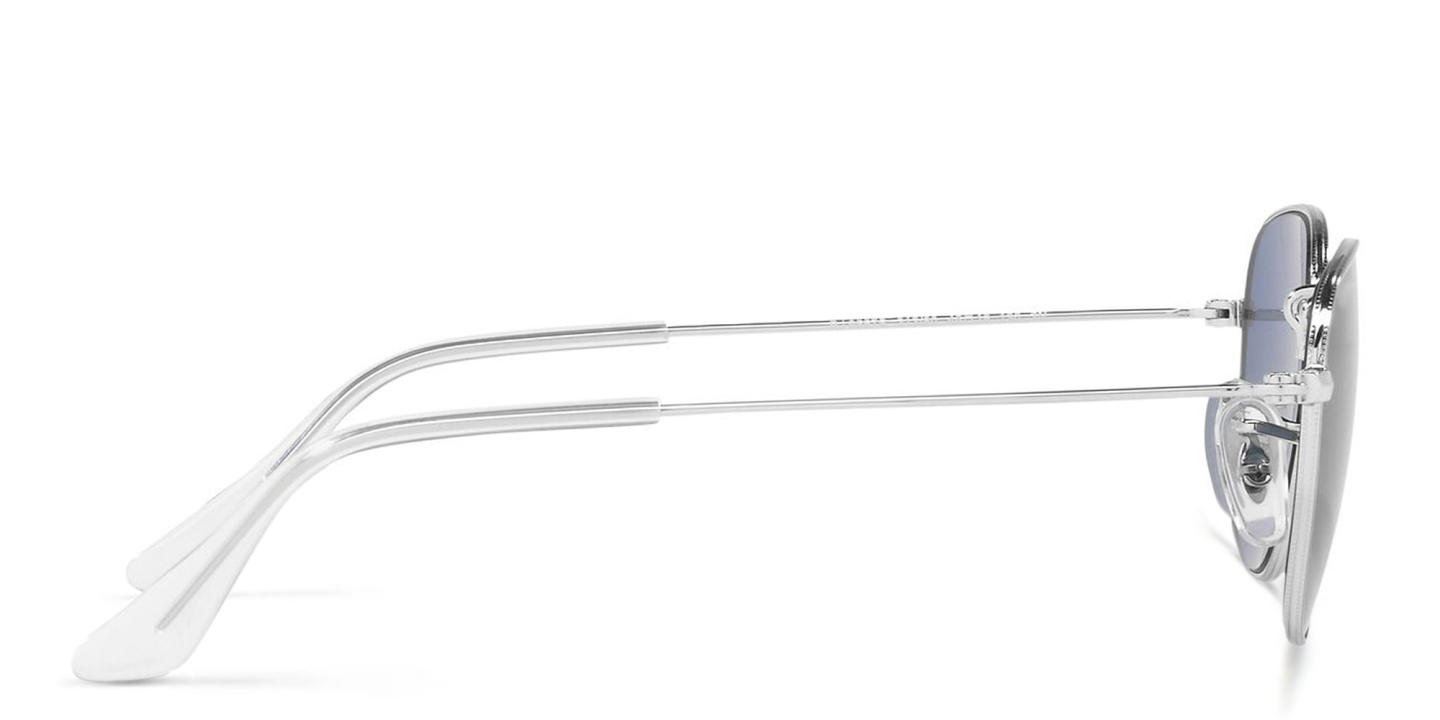 نظارات شمسية فرانك بإطار مربّع للأطفال من راي بان جونيور بلون فضي - صورة المنتج 2