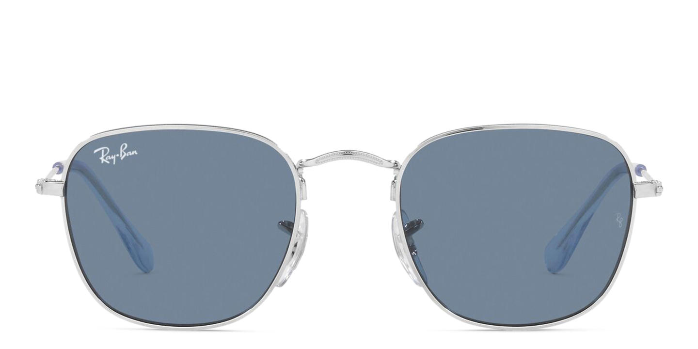 Ray-Ban Junior Frank Kids Square Sunglasses in Silver – Product Photo 0