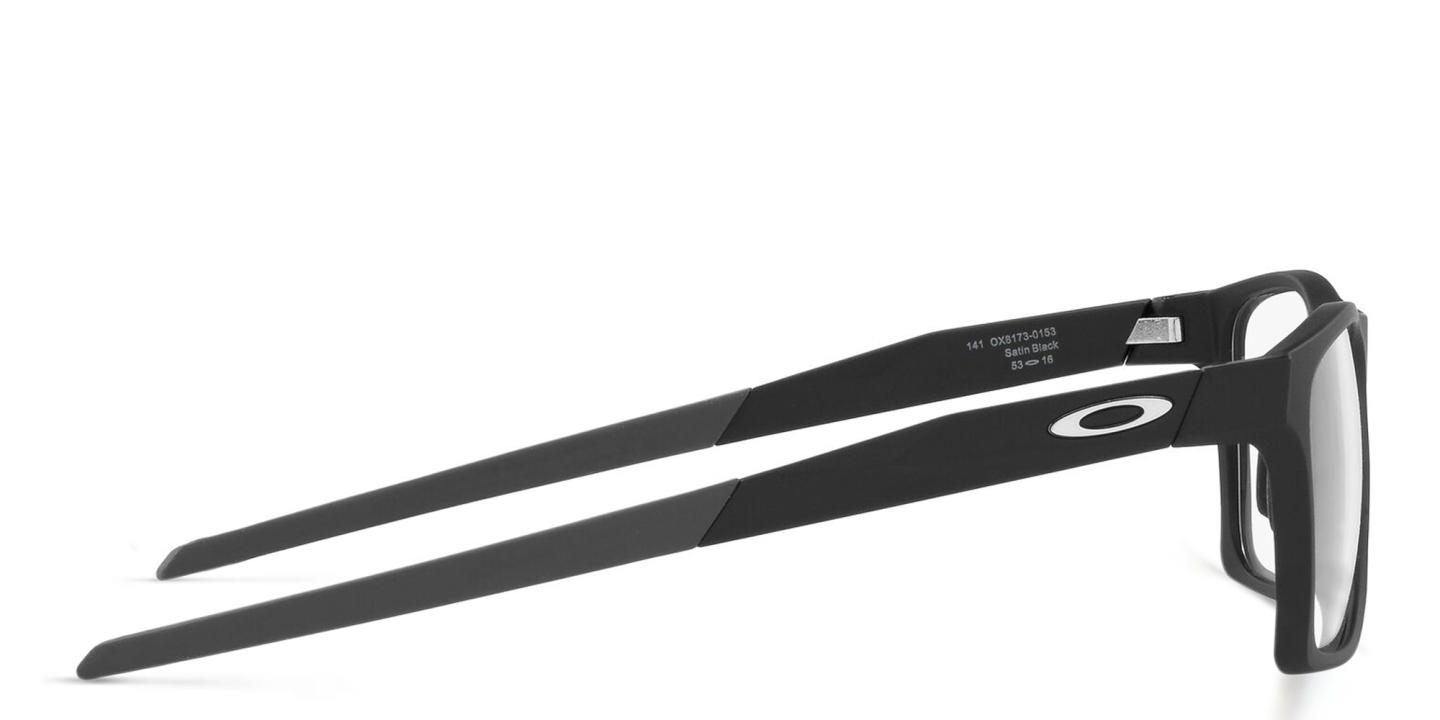 Shop Oakley Activate Wide Square Eyeglasses in Satin Black online.