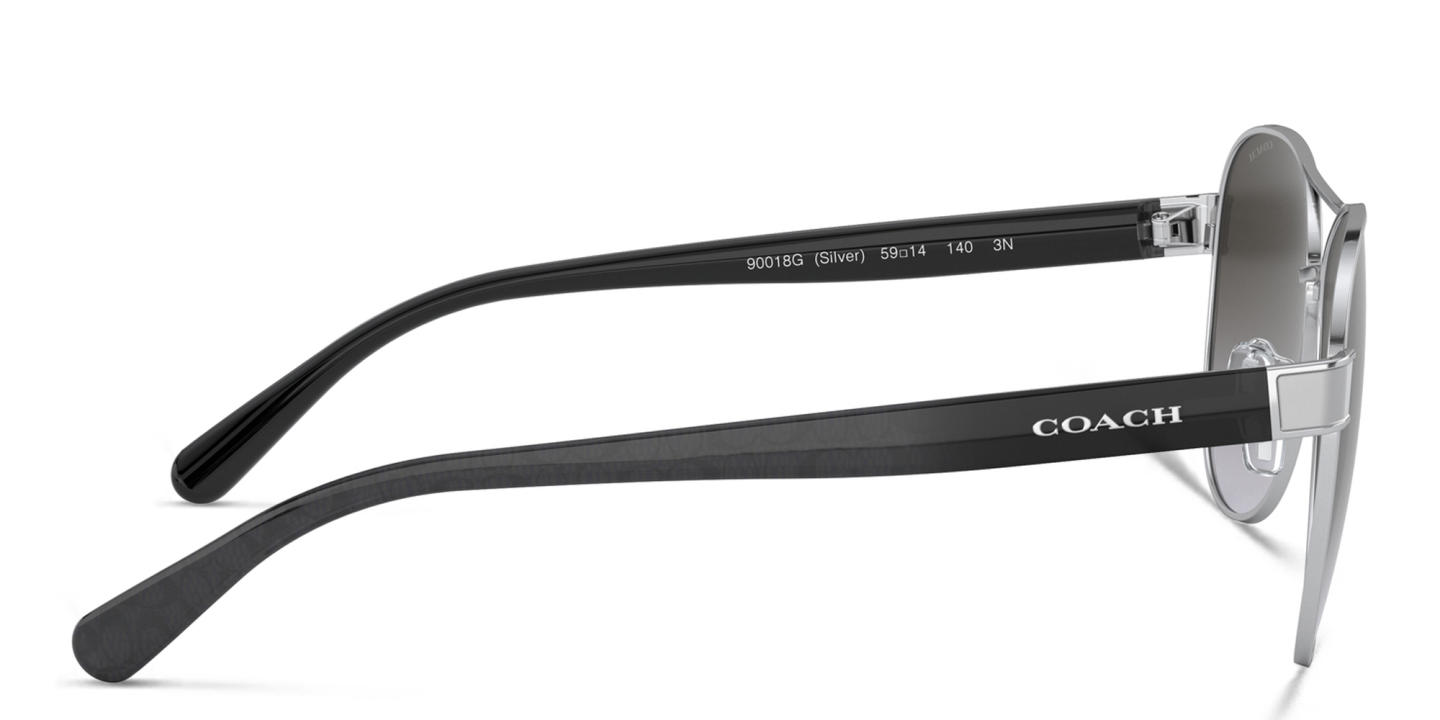 Coach Aviator Sunglasses in Silver – Product Photo 2