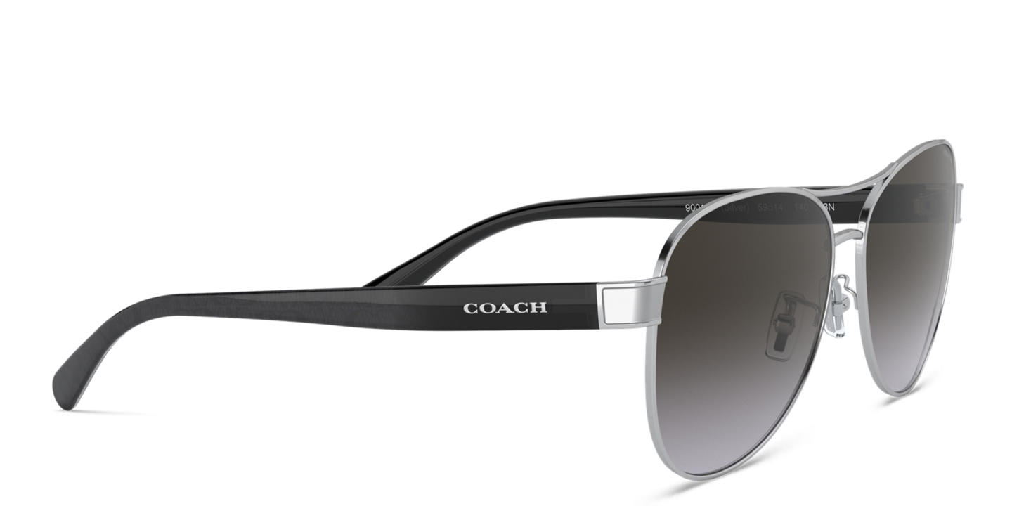 Coach Aviator Sunglasses in Silver – Product Photo 3