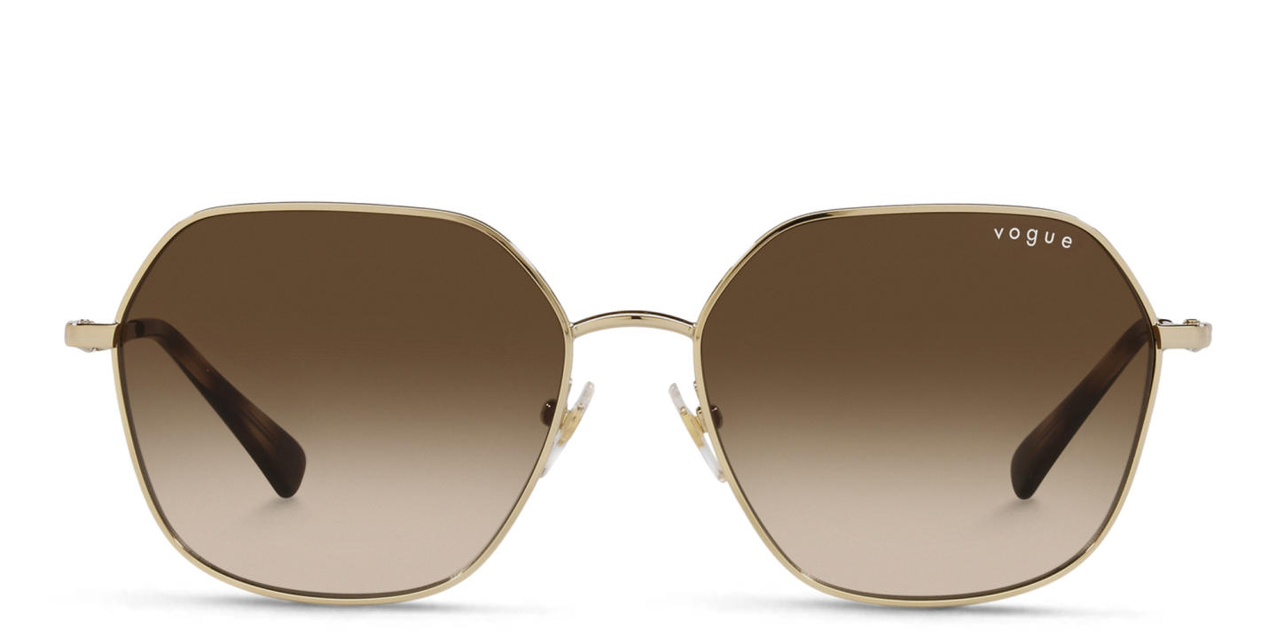 Vogue Eyewear Irregular Sunglasses in Gold – Product Photo 0