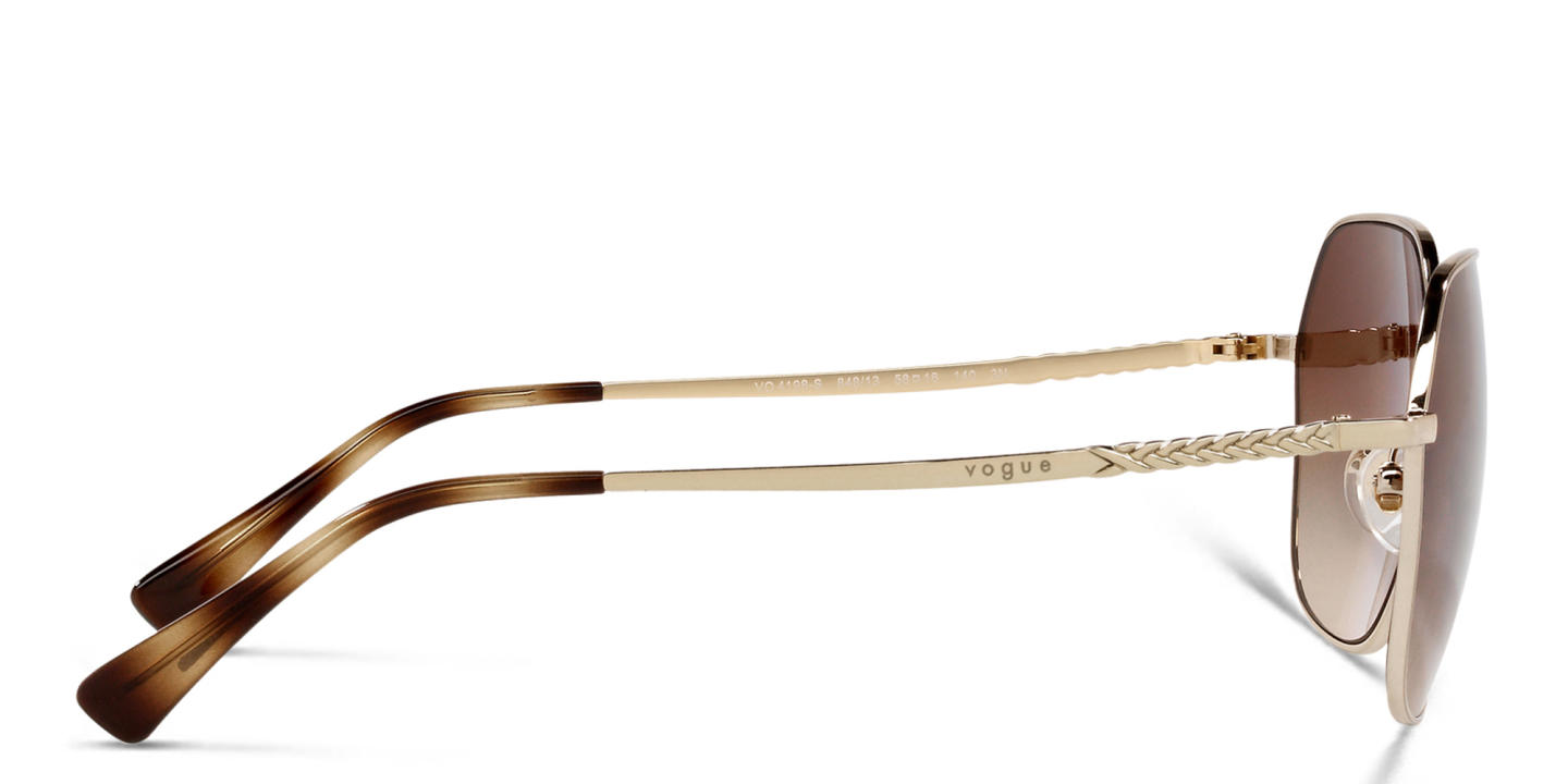 Vogue Eyewear Irregular Sunglasses in Gold – Product Photo 2