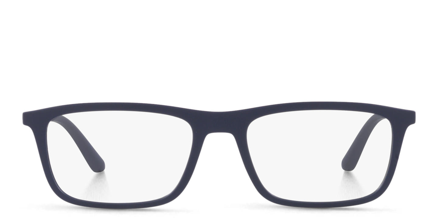 Emporio Armani Rectangle Eyeglasses in Blue – Product Photo 0