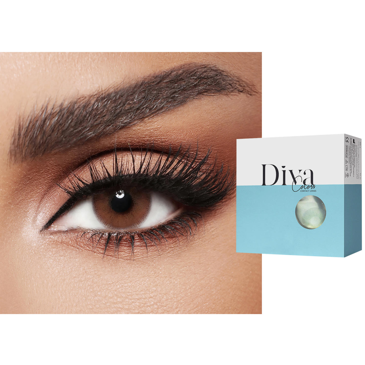 DIVA Monthly Color Contact Lenses in Amande – Product Photo 0