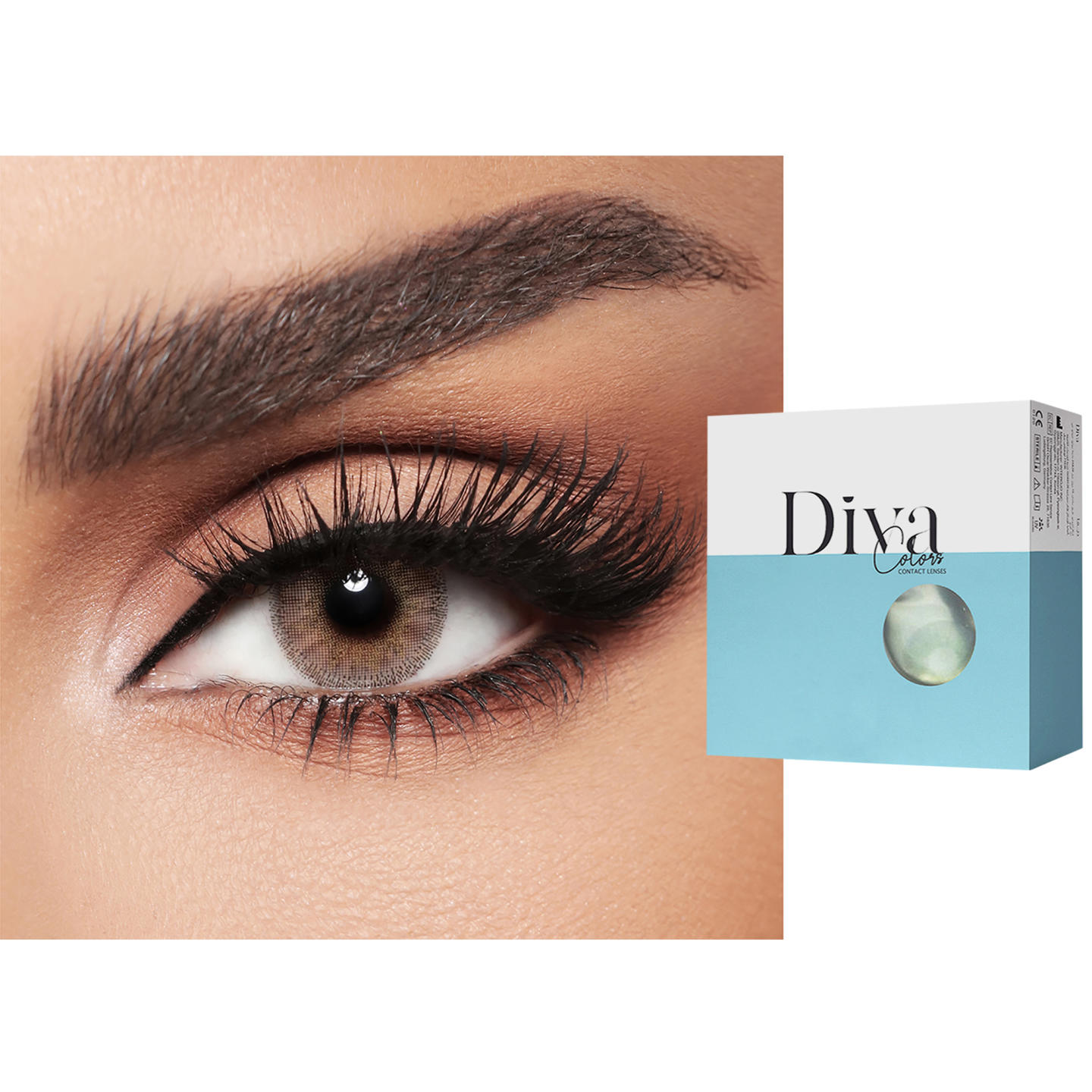 DIVA Monthly Color Contact Lenses - Latte in Latte – Product Photo 0