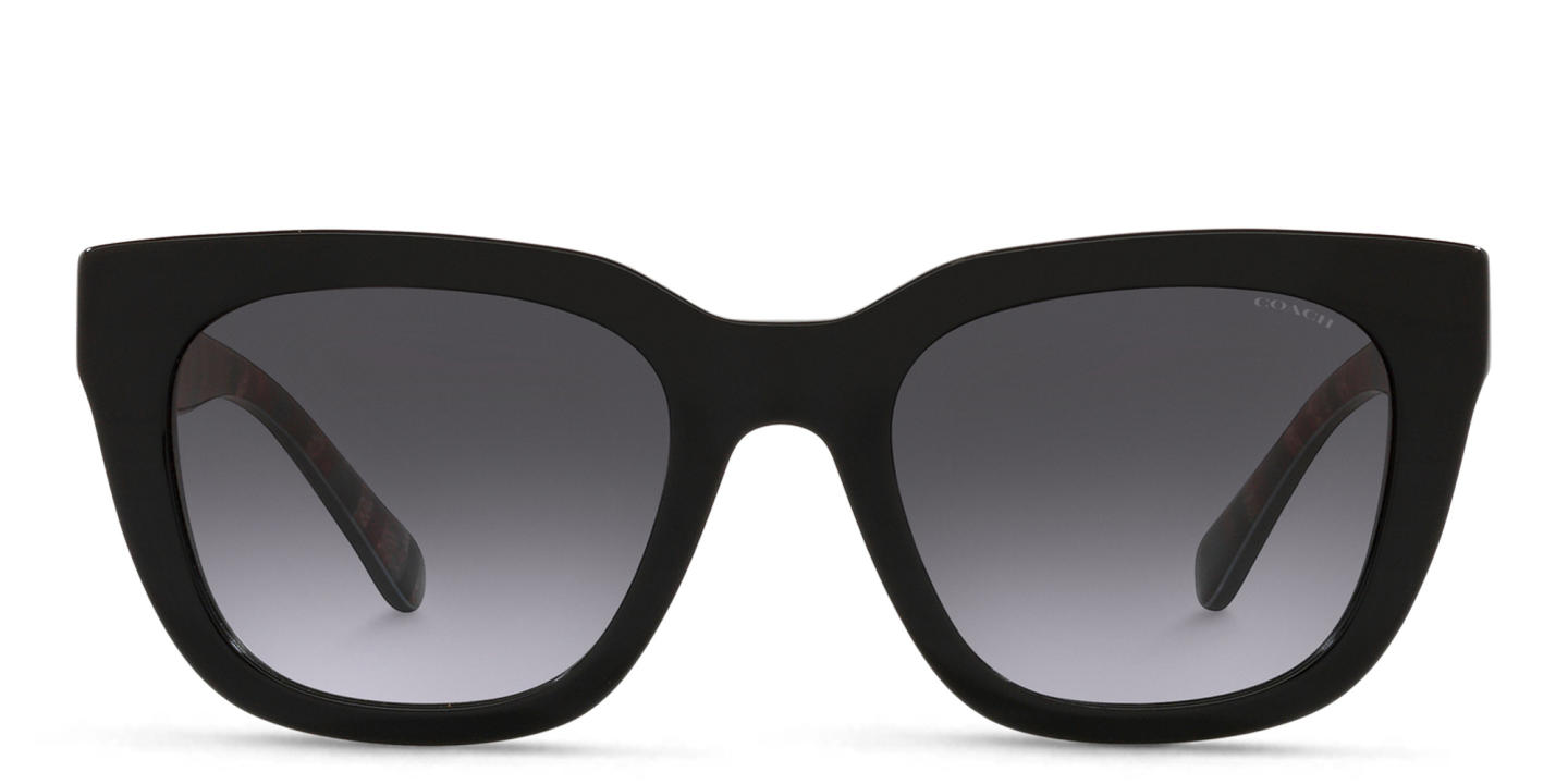 Coach Logo Signature Square Sunglasses in Black – Product Photo 0