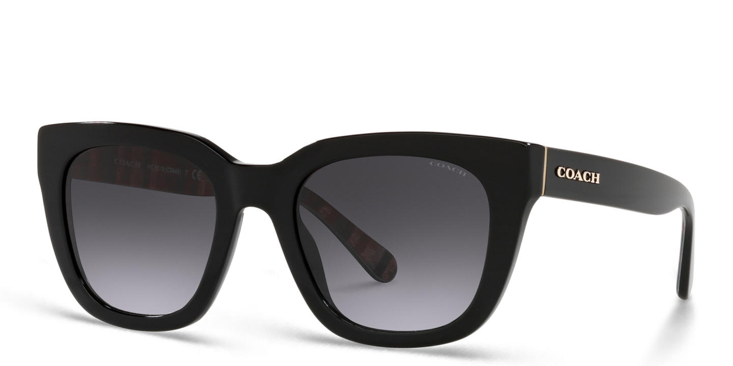 Coach Logo Signature Square Sunglasses in Black – Product Photo 1