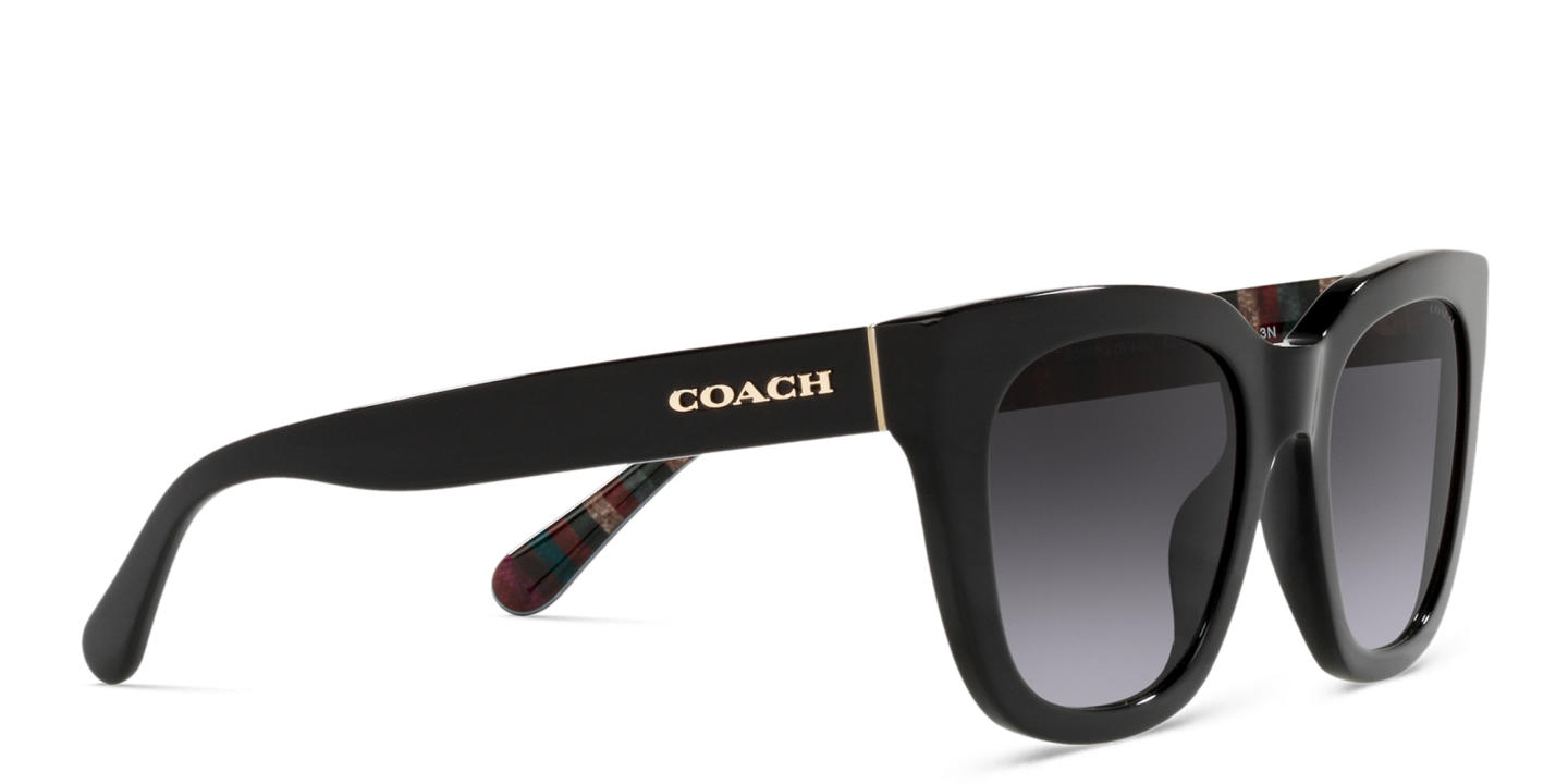 Coach Logo Signature Square Sunglasses in Black – Product Photo 3