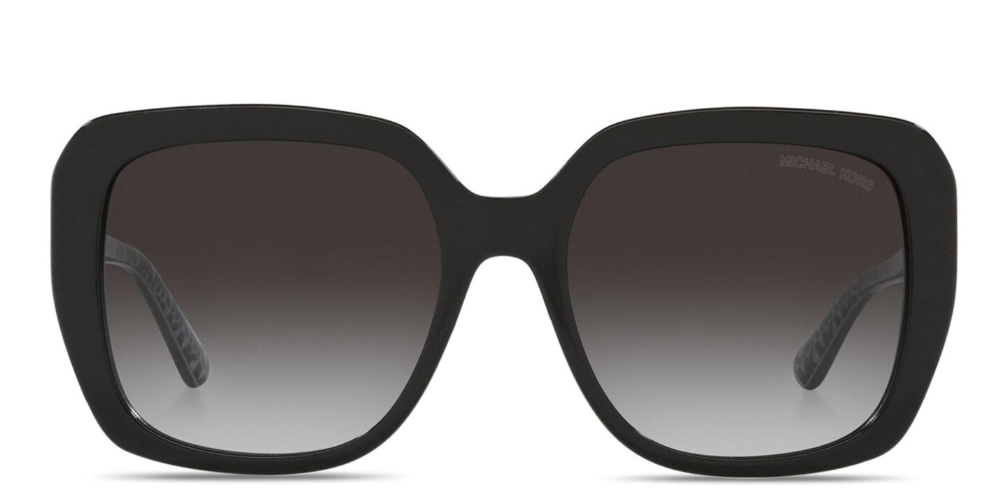 Shop Michael Kors Manhasset Oversized Square Sunglasses in Black online.