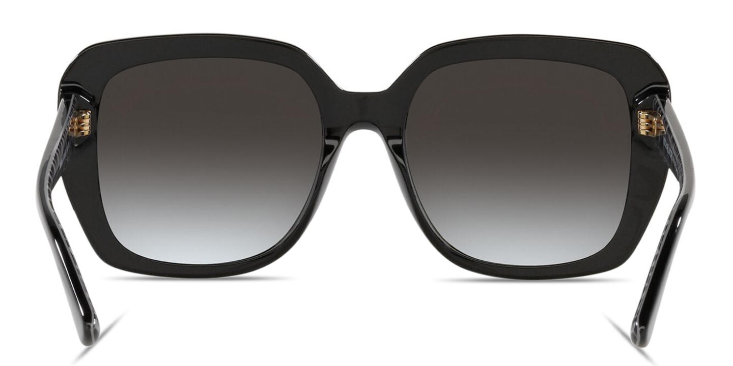 Shop Michael Kors Manhasset Oversized Square Sunglasses in Black online.