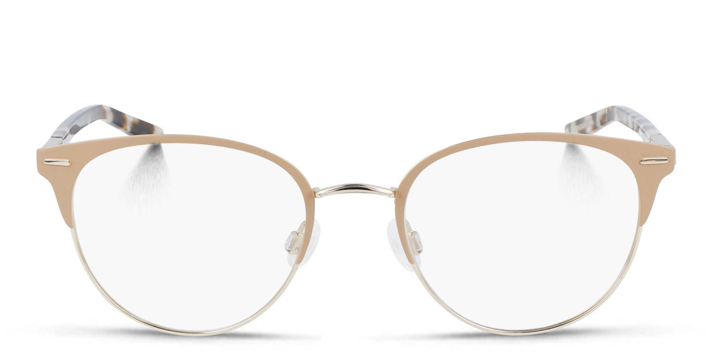 Calvin Klein Round Eyeglasses in Beige – Product Photo 0