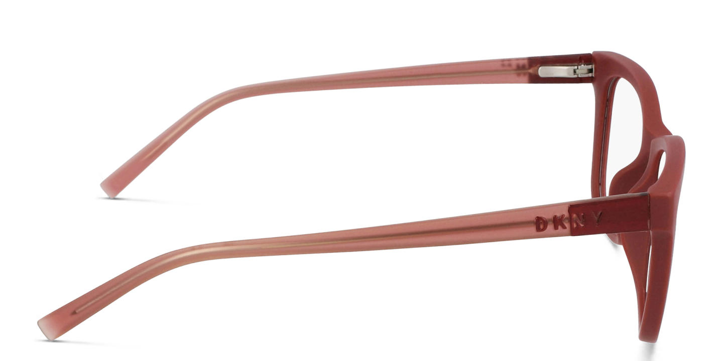 DKNY Rectangle Eyeglasses in Red – Product Photo 2