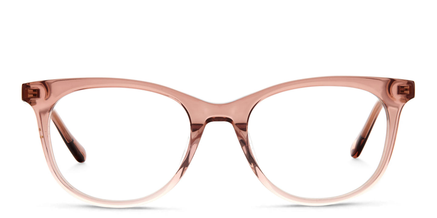 Fossil Cat-Eye Eyeglasses in Transparent Brown – Product Photo 0