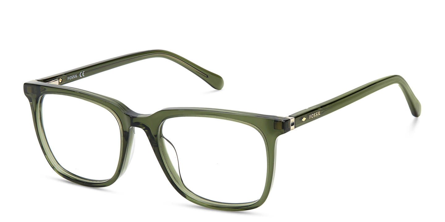 Fossil Square Eyeglasses in Green – Product Photo 1
