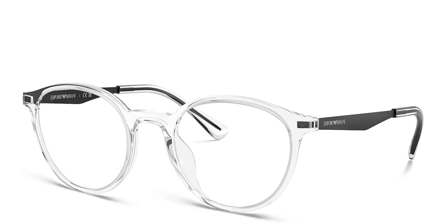Emporio Armani Round Eyeglasses in Clear – Product Photo 1