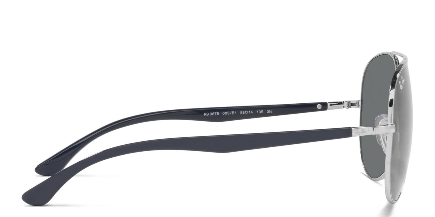 نظارات شمسية أفياتور للجنسين من راي بان بلون فضي - صورة المنتج 2