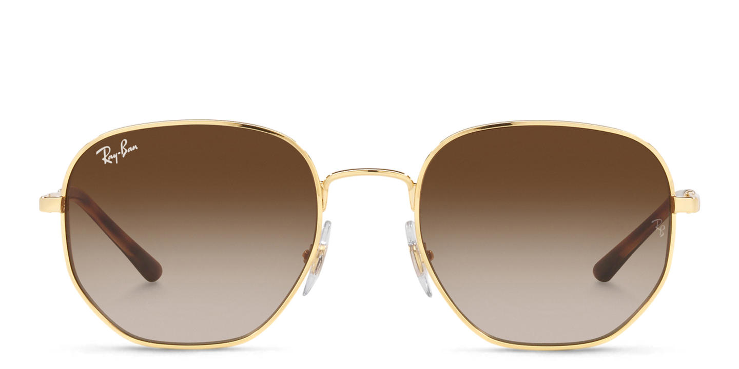 Ray-Ban Unisex Irregular Sunglasses in Gold – Product Photo 0