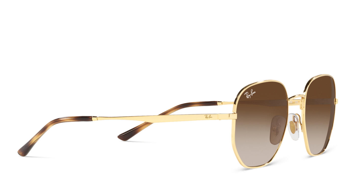 Ray-Ban Unisex Irregular Sunglasses in Gold – Product Photo 3