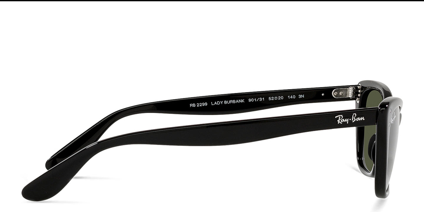 Ray-Ban Lady Burbank Cat-Eye Sunglasses in Black – Product Photo 3