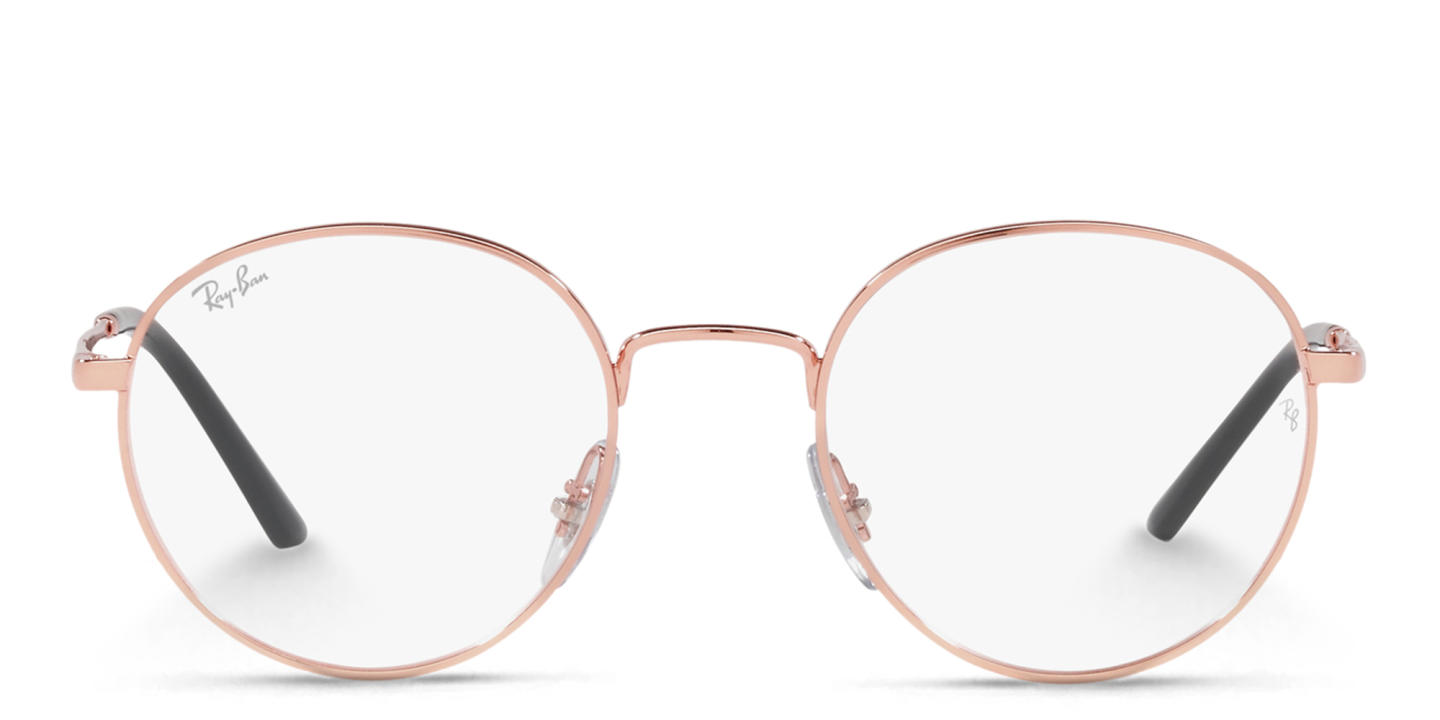 Ray-Ban Unisex Round Eyeglasses in Rose Gold – Product Photo 0