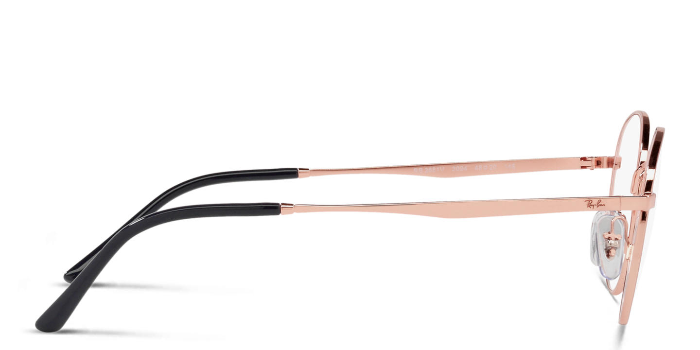 Ray-Ban Unisex Round Eyeglasses in Rose Gold – Product Photo 2