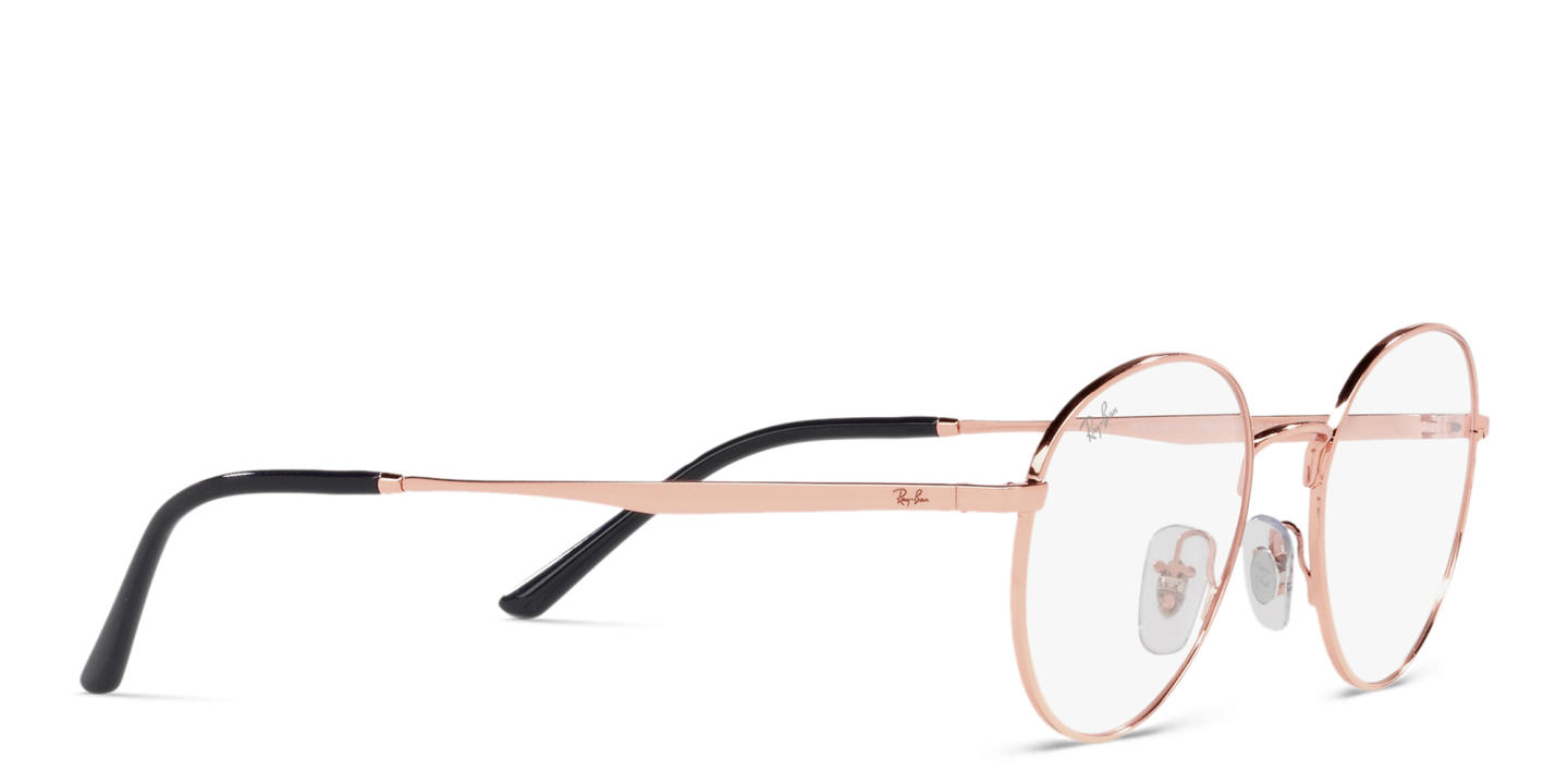 Ray-Ban Unisex Round Eyeglasses in Rose Gold – Product Photo 3