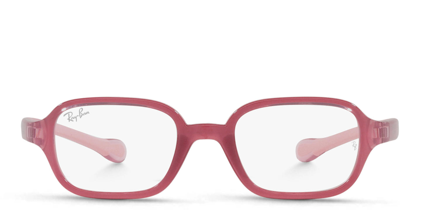 Ray-Ban Unisex Rectangle Eyeglasses in Pink – Product Photo 0