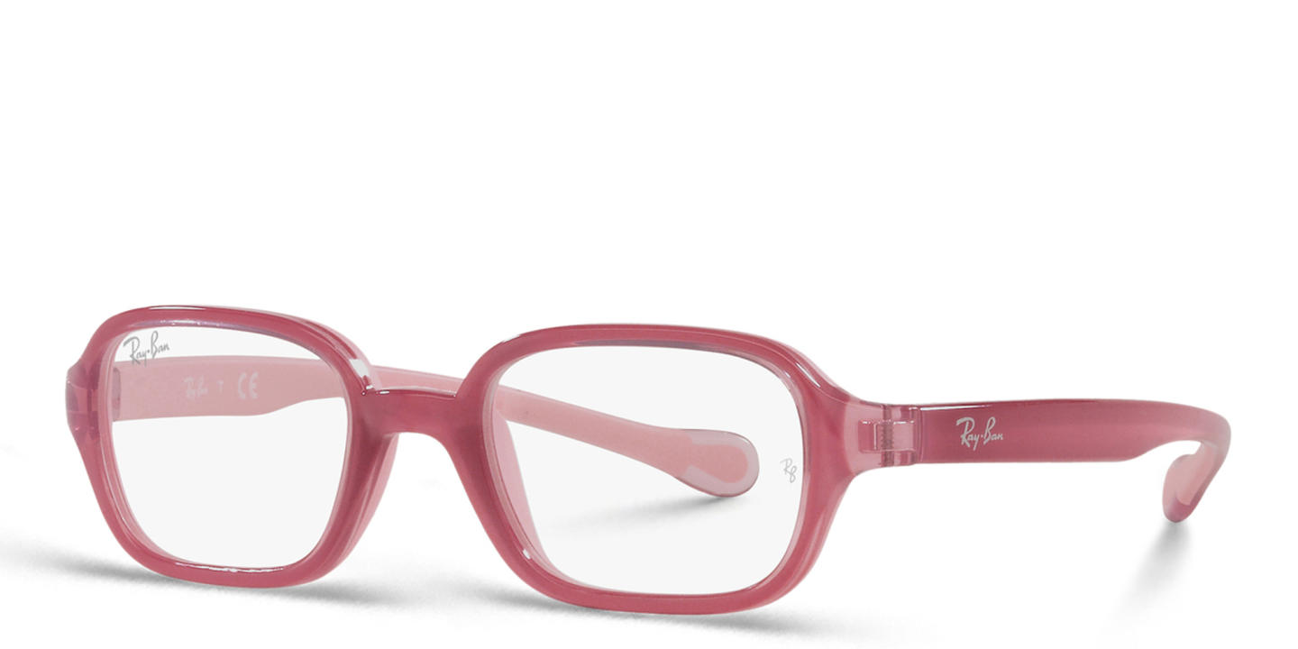 Ray-Ban Unisex Rectangle Eyeglasses in Pink – Product Photo 1