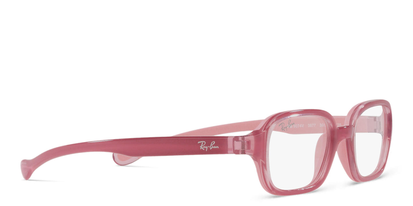 Ray-Ban Unisex Rectangle Eyeglasses in Pink – Product Photo 3