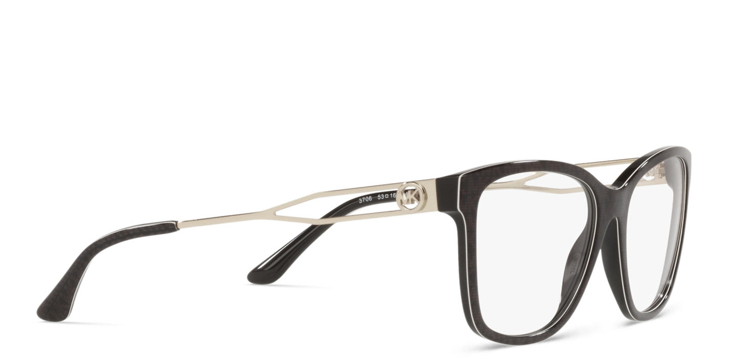 Michael Kors Sitka Square Eyeglasses in Brown – Product Photo 3
