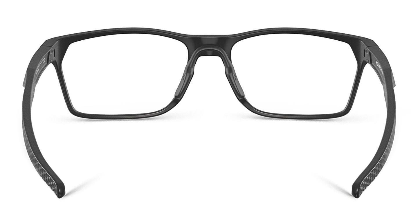 Oakley Wide Rectangle Eyeglasses in Satin Black – Product Photo 3