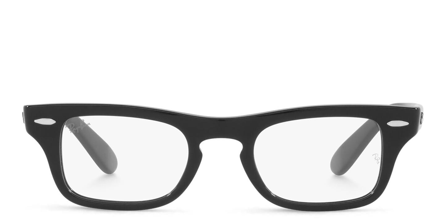 Ray-Ban Junior Kids Rectangle Eyeglasses in Black – Product Photo 0