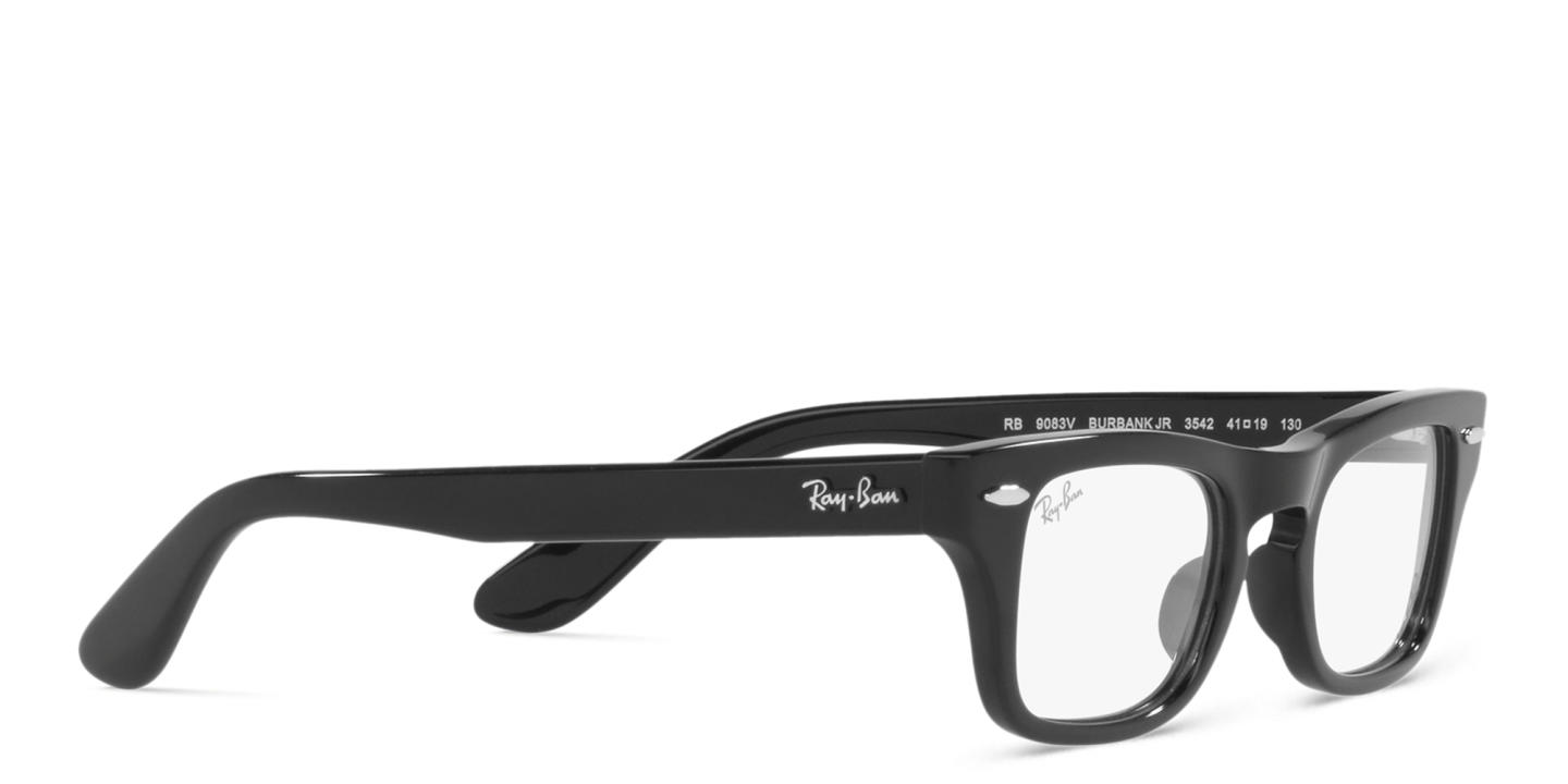 Ray-Ban Junior Kids Rectangle Eyeglasses in Black – Product Photo 3