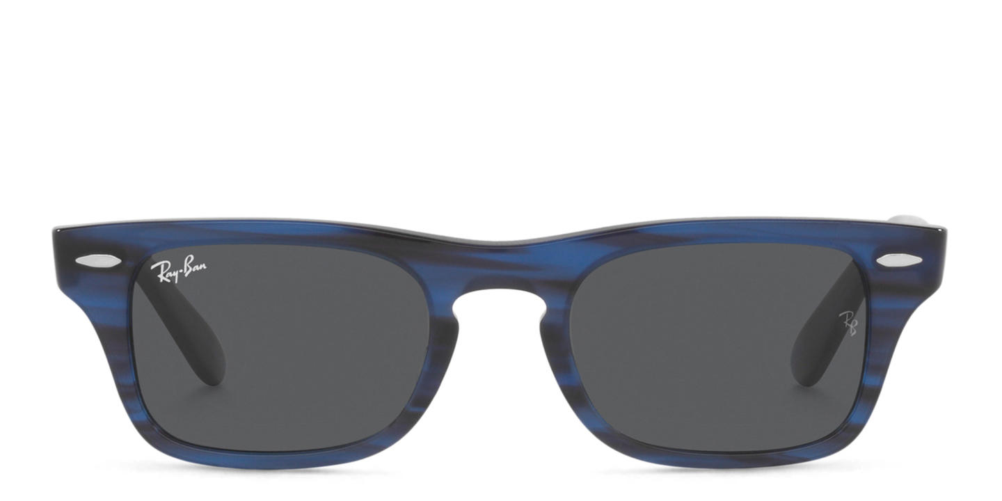 Ray-Ban Junior Kids Rectangle Sunglasses in Striped Blue – Product Photo 0