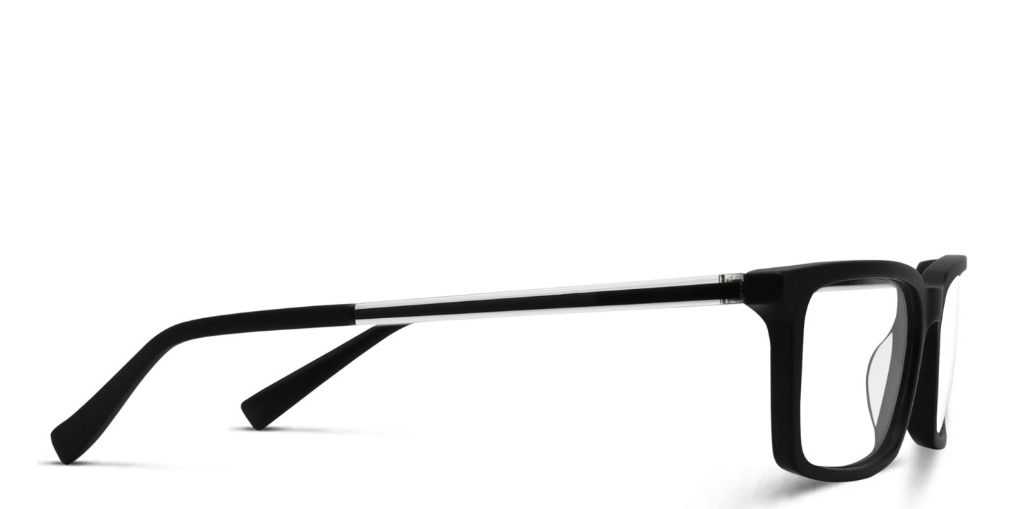 EYE'M Rectangle Eyeglasses in Black – Product Photo 3