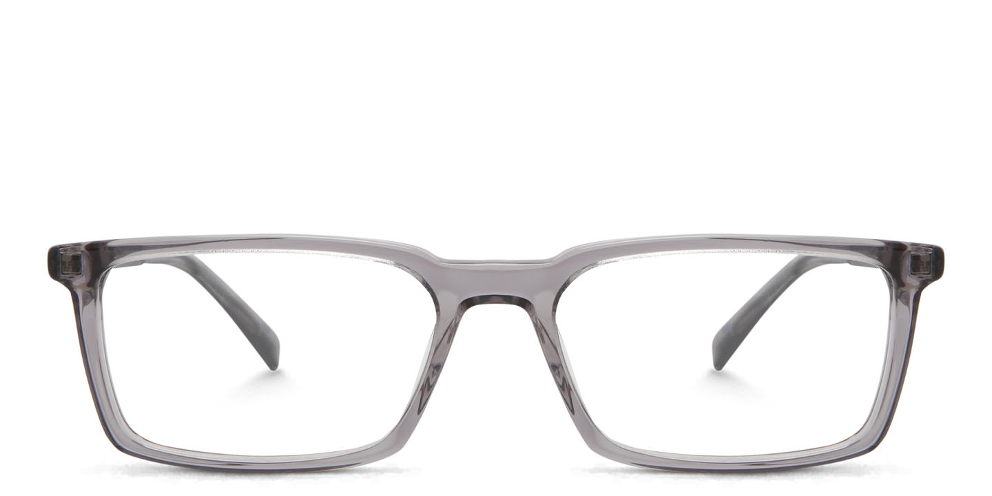 EYE'M Rectangle Eyeglasses in Grey – Product Photo 0