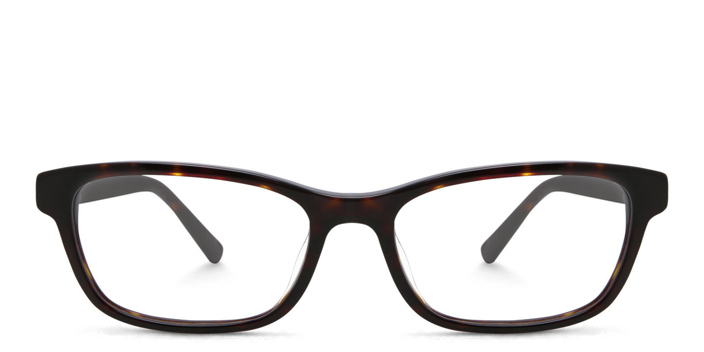 Shop EYE'M Rectangle Eyeglasses in Brown online.