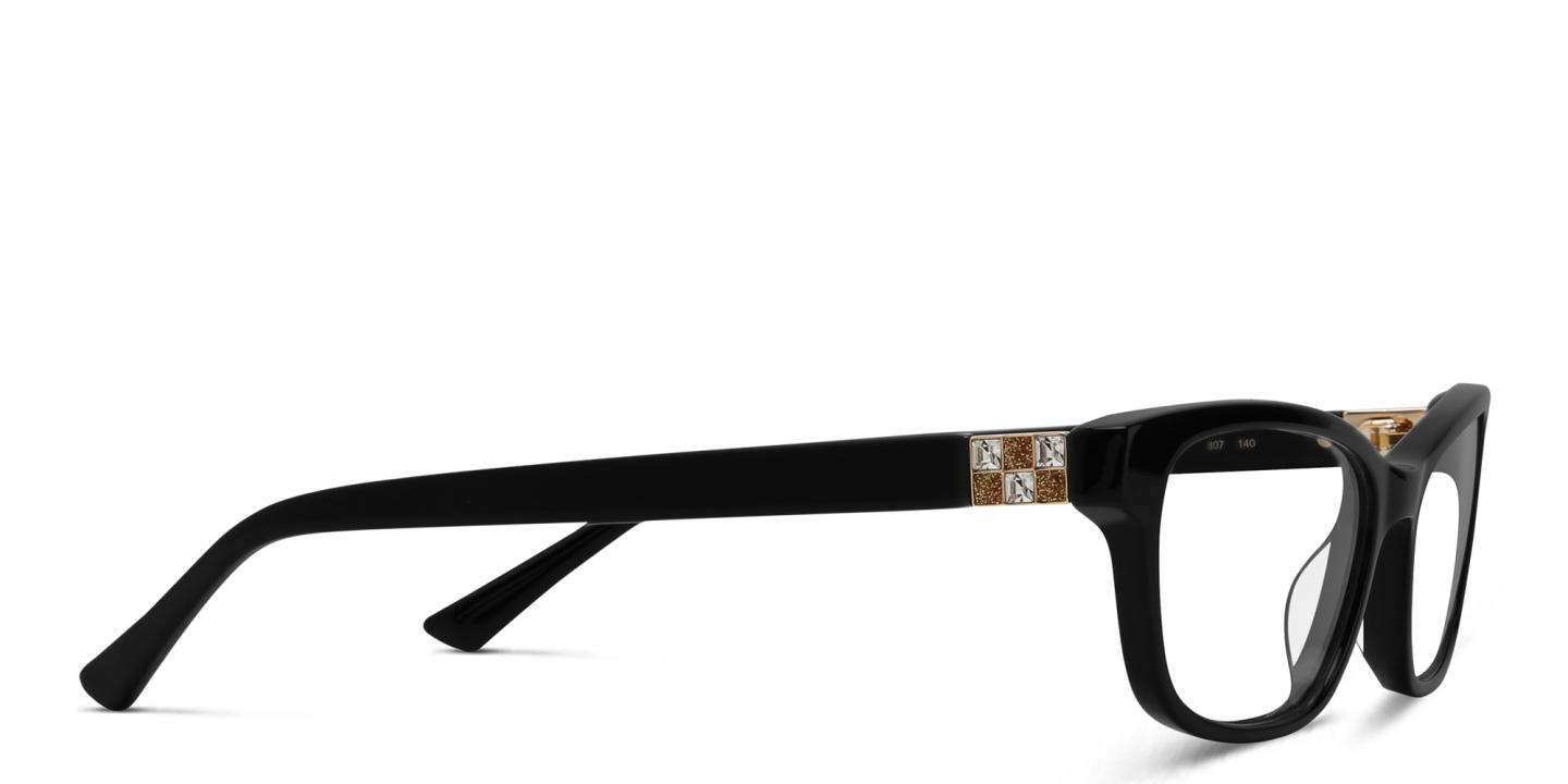 Shop EYE'M Rectangle Eyeglasses in Black online.