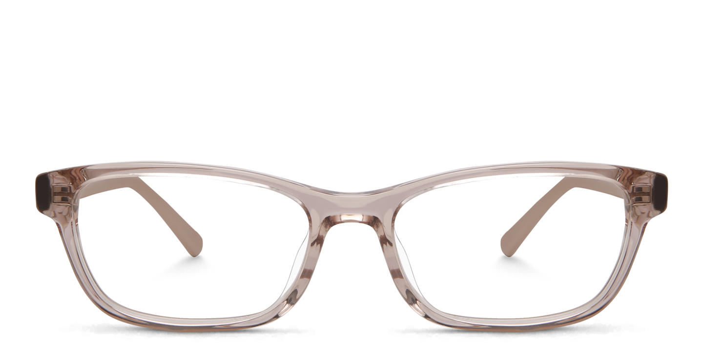 Shop EYE'M Rectangle Eyeglasses in Pink online.