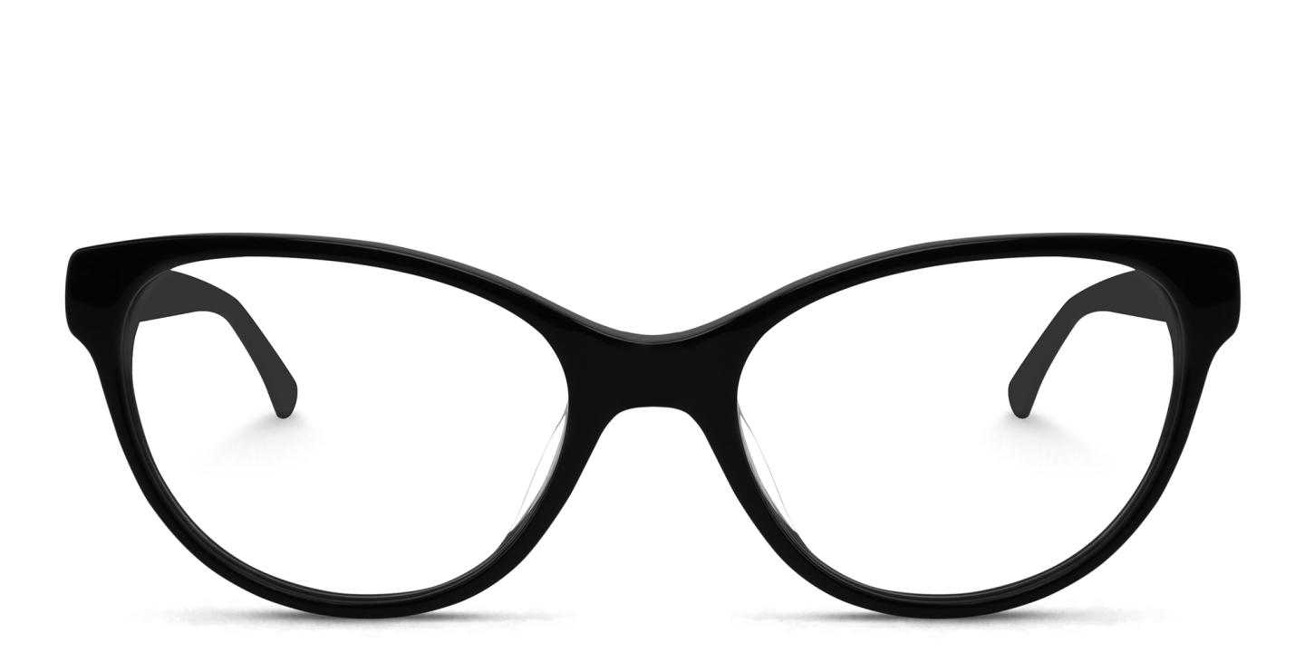 EYE'M Cat Eye Eyeglasses in Black – Product Photo 0