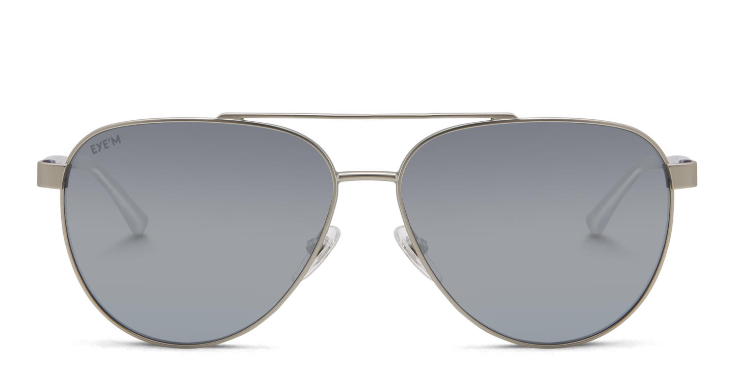 Shop EYE'M Aviator Sunglasses in Grey online.